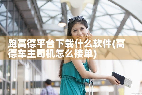 跑高德平台下载什么软件