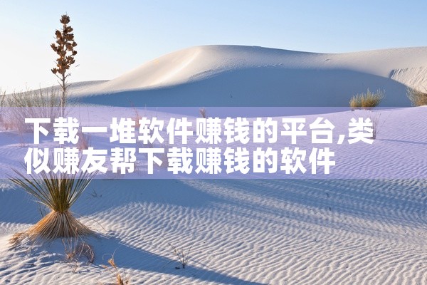 下载一堆软件赚钱的平台