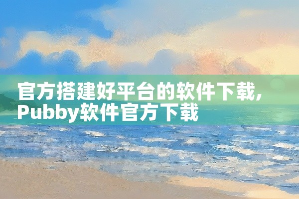 官方搭建好平台的软件下载