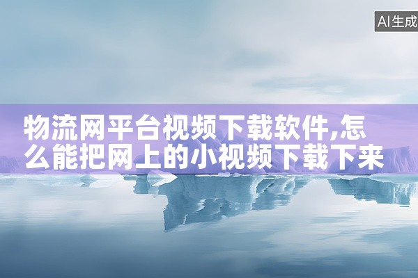 物流网平台视频下载软件