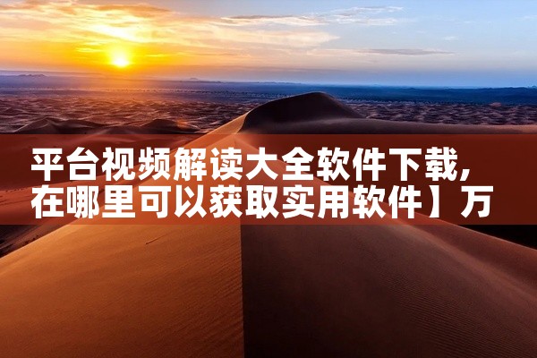 平台视频解读大全软件下载